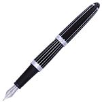 Diplomat Aero Stripes Black Fountain Pen